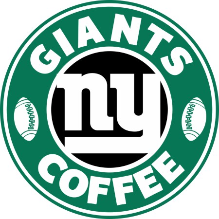 New York Giants starbucks coffee logo vinyl decal